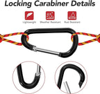 24pc Aluminum Carabiner Clip D Ring, Keychain Spring Hook, Small Carabiners Set - Image 4