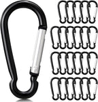 24 PCS Small Carabiner Clips, Spring Snap, Keychains Hooks, Backpacking - Image 7