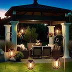 Solar Hanging Lanterns Outdoor: 2 Pack Metal Solar Hanging Lights - Image 7