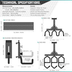 Savior Equipment Wall Rack System Heavy-Duty Steel Tactical Rifle Carbine - Image 7