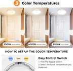 slochi 4Pack Motion Sensor Light Indoor Wired, 8.7 Inch 3000K/4000K/6500K - Image 3
