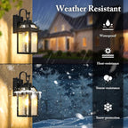 BesLowe Dusk to Dawn Outdoor Wall Lights, Exterior Lighting Fixtures Wall Mount - Image 3
