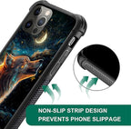 for iPhone 11 Pro Case, Star Cave Hungry Wolf Pattern Graphic Design Girl Boy - Image 6
