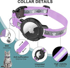 Reflective AirTag Cat Collar, Integrated Cat Tracker Collar - Image 5