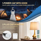 3Pack Rechargeable Emergency Light Bulb, A19 9W Warm White 3000K Self-Charging - Image 8