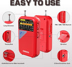 XHDATA D221 NOAA Weather Radio Portable AM FM Shortwave Radio Receiver - Image 5