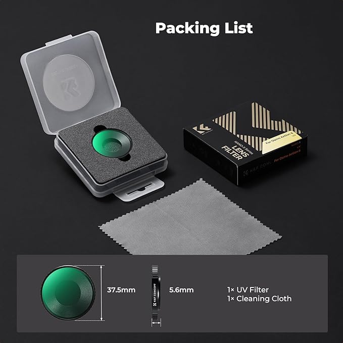 K&F CONCEPT Screw on UV Filter Compatible - Image 6