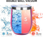 12oz/4 Pack Wine Tumbler Glasses - Image 2