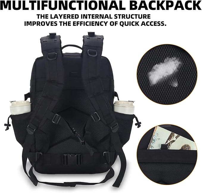 Lovelinks21 25L Tactical Military Backpack Small Travel Rucksack - Image 4