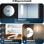 Motion Sensor Under Cabinet Lights, 2500mAh 12inch Battery Operated Wireless - Image 6
