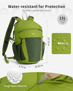 ECOHUB 15L Lightweight Casual Daypack, Packable Backpack - Image 6