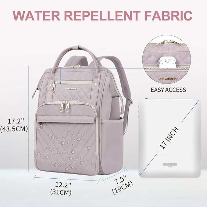 KROSER Laptop Backpack 17" Stylish Backpack Water Repellent College Casual - Image 2