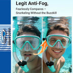 Bairuifu 2-Pack Snorkel Gear for Adults | Enhanced Anti-Fog & Anti-Leak - Image 2
