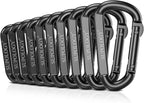 Carabiner Clips, 900 LBS 2.5" Iron Heavy Duty Caribeaners - Image 8