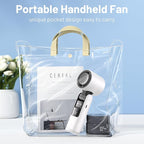 Lerat Portable Handheld Turbo Fan, 5 High-Speed Wind, Battery Operated - Image 7