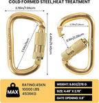 DEKABR Carabiner Heavy Duty, 45KN Twist Lock Steel Auto Locking Climbing - Image 3