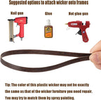 Wicker Repair Kit, Mottled Dark Brown, Polyethylene Material - Image 5