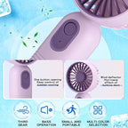Rossesay 1 Pcs Mini Portable Fan Bulk Cute Handheld Lightweight Small Little - Image 2