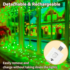 HXWEIYE Rechargeable Fairy Lights Battery Operated, DIY Timer & 8 Modes - Image 5
