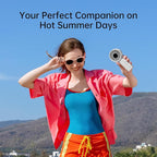 JISULIFE Handheld Portable Fan, Stronger and Longer-Lasting: 5 Speed, 5000mAh - Image 9