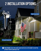 AUDERWIN Solar Lights Outdoor Lighting IP65 Waterproof, 63LED Solar Spotlights - Image 6