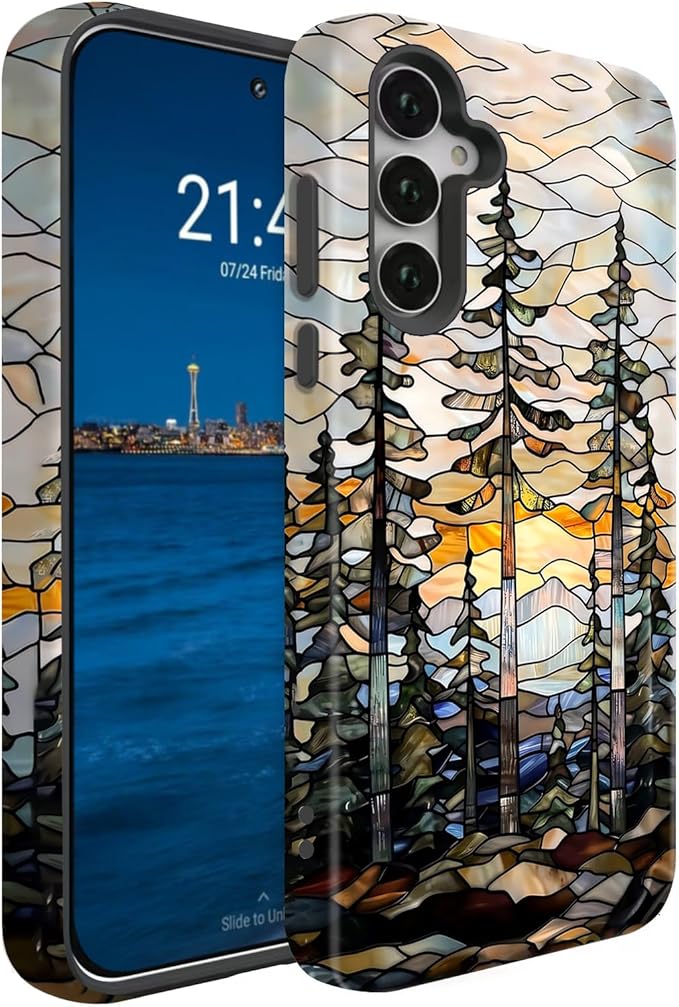 Compatible for Samsung Galaxy A36 5G Case, Dual Layer Heavy Duty 2 in 1 by BSMOSPER