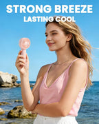 6 Pcs Mini Handheld Fan Bulk, 3 Speed Portable Personal USB Rechargeable Fan - Image 5