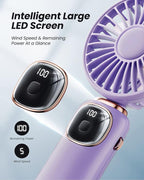coldSky Portable Handheld Fan, 4000mAh Battery Operated 3 in 1 Multifunction - Image 4