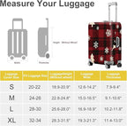 ANNA QUEEN Christmas Plaid Luggage Cover, Stretchable Washable Travel Sleeve - Image 5