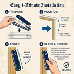 Genesis Mezuzah for Door – Modern Acrylic Mezuzah Case Without Kosher Scroll – - Image 5
