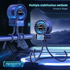 2 Pack Multifunctional Portable Stroller Fan 4 Speed 6600rpm High Speed Usb - Image 2