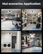 toberich Motion Sensor Garage Lights 2 Pack, 8000LM Motion Sensor Shop Light w/ - Image 8