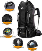 Bseash 60L Waterproof Hiking Camping Backpack - Image 2