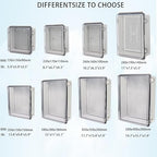Zulkit Junction Box IP67 Waterproof Electrical Box Hinged Clear Cover Stainless - Image 3