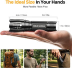 BUCASA 3 Pack Rechargeable Flashlights High Lumens, Brighter Small Flashlight - Image 6