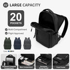 Waterproof Laptop Backpack for Men & Women, Flight Approved Anti-Theft Daypack - Image 4