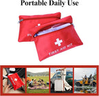 QCWN 12 Pack Empty First Aid Bag Mini Medical Kit Pouch Small Travel Emergency - Image 4