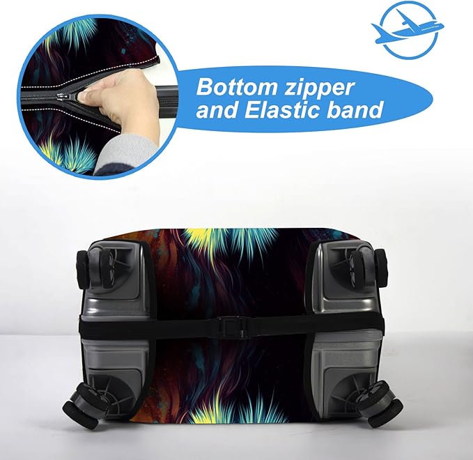 Luggage Cover Protector for 30-32 Inch Suitcases, TSA Approved Elastic Travel - Image 5