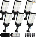 Solar Lights Outdoor Waterproof, 12000LM 6500K LED Dusk to Dawn Solar Street by IlluminateYourWorld
