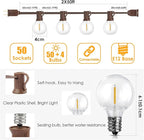 Mlambert 100Ft Outdoor String Lights, G40 Globe Patio Lights - Image 2