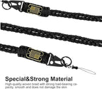 Paracord Key Lanyard for Men Black Neck Lanyard for Keys - Image 3