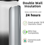 Fanhaw 32 oz Insulated Stainless Steel Water Bottle - Image 3