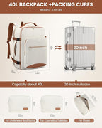 LOVEVOOK Travel Backpack for Women & Men 40L, Airline Approved Carry On - Image 5
