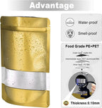 3.5"x5" 120pcs Mylar Bags for Food Storage, Smell Proof Bag - Image 5
