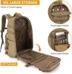 HUNTVP Tactical Backpack for Men 35L Military Backpack MOLLE 1000D Army Daypack - Image 5