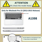 Protective Case for MacBook Pro 15 inch Retina 2012-2015 Release, Durable - Image 2