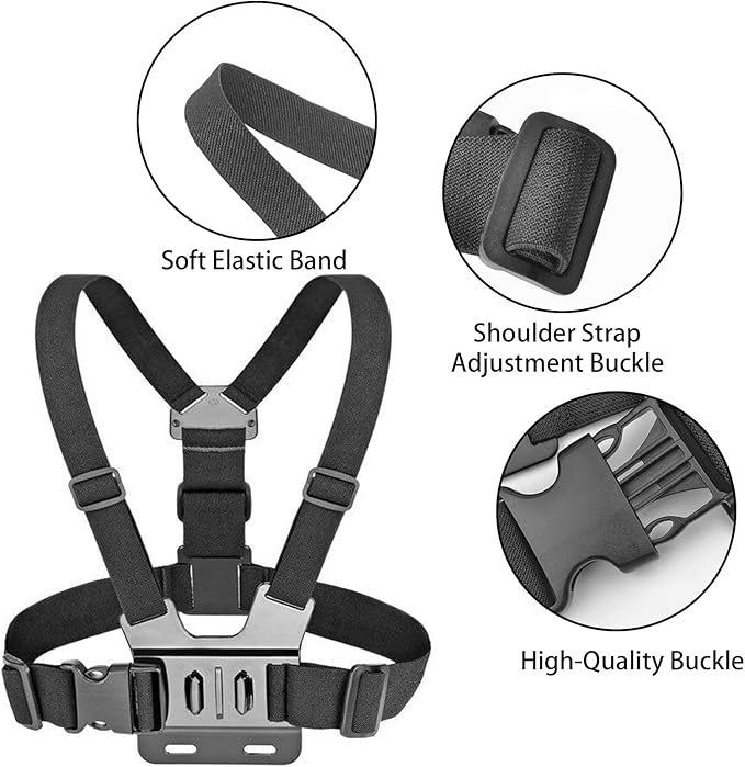 Adjustable Mobile Phone Chest Strap Harness Mount, Compatible - Image 4