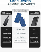 citicr Portable Charger Power Bank, 20000mAh PD20W USB C Fast Charging - Image 2