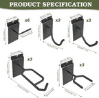 Gun Wall Mount Display Heavy Duty Adjustable Indoor Gun Rack Wall Rack Storage - Image 2