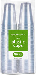 Amazon Basics Small Disposable Clear Plastic Cups by AmazonBasics